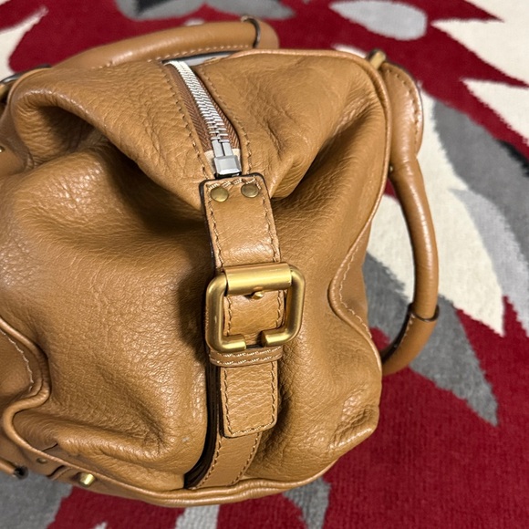 Chloe Tan Leather Satchel with Gold Hardware - Picture 4 of 14